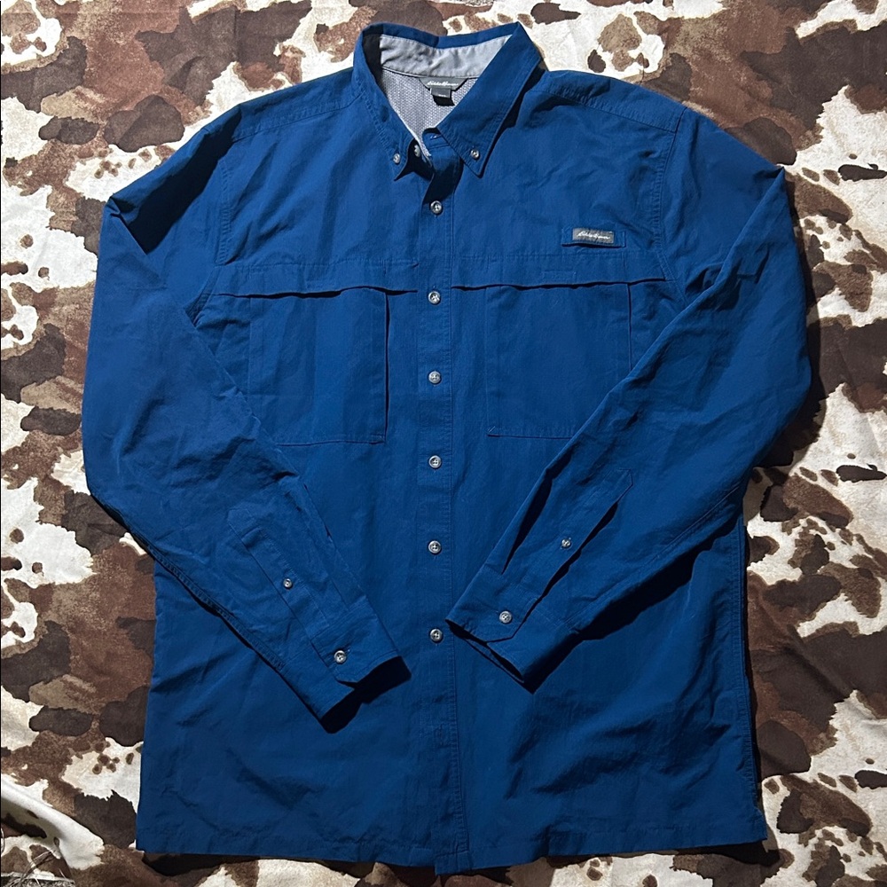 Eddie Bauer Lightweight Button Down Outdoor Shirt TXL